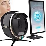 Professional Skin Analysis Machine - 13.3' & 21.5' Facial Dermatoscope with Woods Lamp, Intelligent Moisture Analyzer for Salon Use - Black