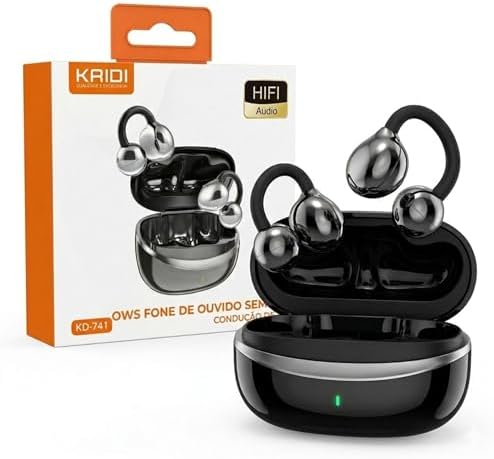 Fone de ouvido aberto clip bluetooth 6.0 tipo presilha sem fio TW...