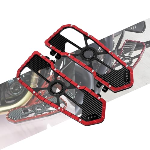 Repose-pieds Harley Electra Glide Road Glide Dyna FLD de couleur rouge