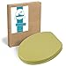Produktbild Calmwaters® WC Sitz in Grün Modern Wellness, stabiler Holzkern Toilettendeckel, Metallscharnier, universale O-Form, ovaler Toilettensitz, Komfort Klodeckel, WC Deckel, Oliv-Moosgrün, 26LP2770