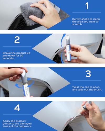 PARTS4EV Touch Up Paint Compatible with Kia Exact Match Chips and Nicks Touch Up (Silky Silver Metallic(4SS) Compatible with Cadenza/Carnival/Forte/K900/Niro-models/Niro-EV/Optima-models/Rio/Rio5/Sedona/Sorento/Soul/Sportage/Stinger)