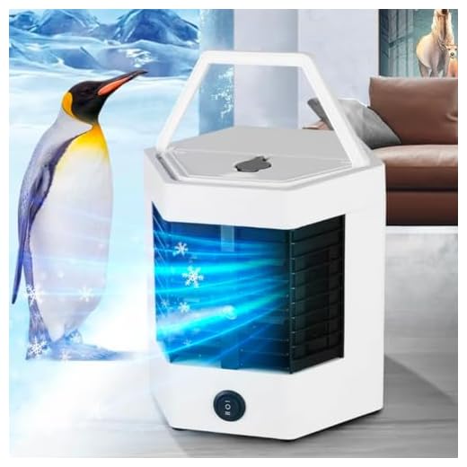 Mini Ar Condicionado Umidificador Refil Gelo Portátil Branco 110v/220v Ventilador Mesa Climatizador Purificador Escritório Reservatório Refrigerador USB Led Bivolt Névoa Silencioso Ar Fresco CLAYMORE - Bivolt