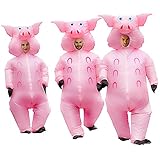 Inflatable Pig Costume Christmas Costumes Fancy Dress Masquerade Funny Cosplay Party Clothes for Adult (1pcs)