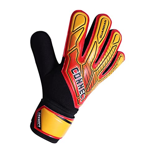 CONNECT Goalkeeping Gloves with 4mm Latex Finger Protection Super Grip Palm, Soccer Goalie Gloves for Boys Kids - Image 2