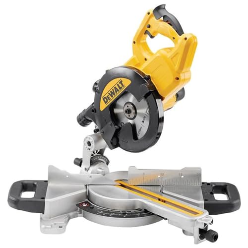 DEWALT 1.400 Watt Paneelsäge (216mm mit XPS-Schnittlinienanzeige, mit Fixrasten für Gehrungs...