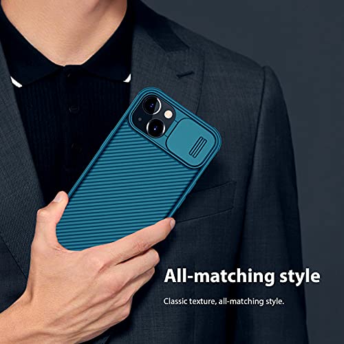 Image of Nillkin Case for Apple iPhone 13 (6.1 inch Inch) CamShield Pro Camera Slider Double Layered Protection TPU + PC Blue Color