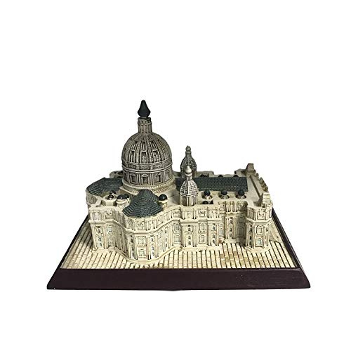 WWZYX Skulptur Statue Dekoration Geschenk Abstrakte Antikes Architekturmodell Travel Resin Crafts Kreative Dekoration des Petersdoms in Italien Cover