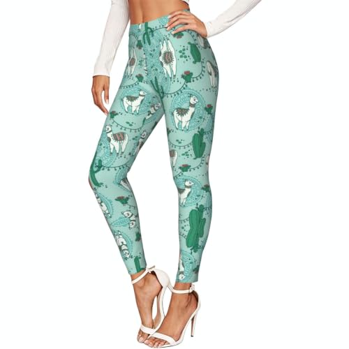 Leggings de alpaca verde mujer pantalones senderismo mallas gimnasio