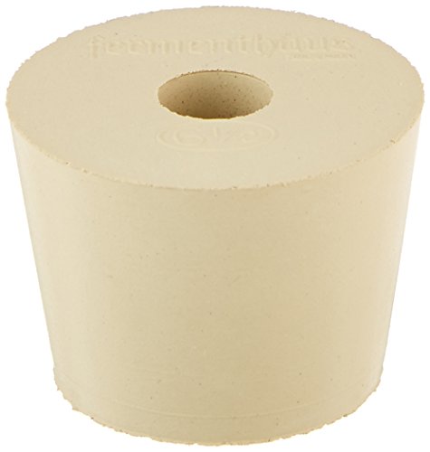 Home Brew Ohio 1 X Drilled Rubber Stopper No.6.5 (Set of 3),Black,5196
