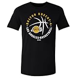 500 LEVEL Dalton Knecht Los Angeles Lakers Shirt - Dalton Knecht Los Angeles Lakers Player Ball WHT (Black, Medium)