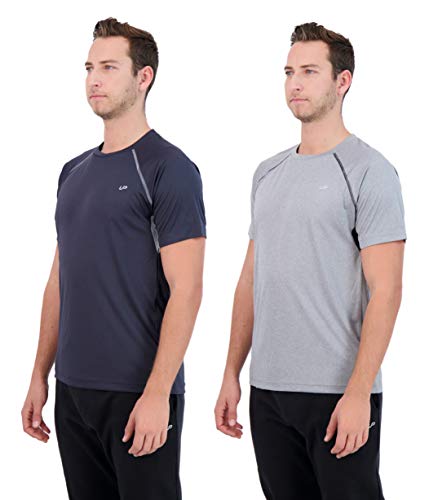 Unipro Multii Pack Mens T-Shirts Quick Dry Performance Active Fit Short Sleeve Tees For Workout Training And Exercise (As1, Alpha, M, Regular, Regular, Gray-Imperial) #TOP1