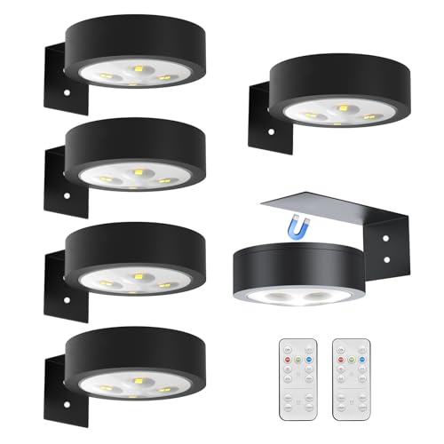 Image of 6pcs Wall Picture Light Battery Operated, Painting Light with Remote, Wall Picture Lighting Wireless Indoor with 3 Lighting, Art Display Led Lighting Brightness Dimmable for Frame Gallery Portrait
