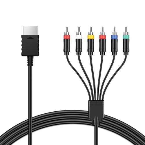 Azduou Premium Ypbpr Component Video Cable for PS2/3 with True Ypbpr HD Signal Output
