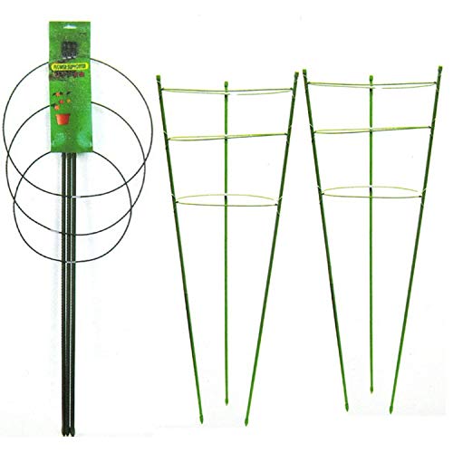 image for SETROVIC 90” Plant Support Cages with 3 Adjustable Rings, Growth Cag