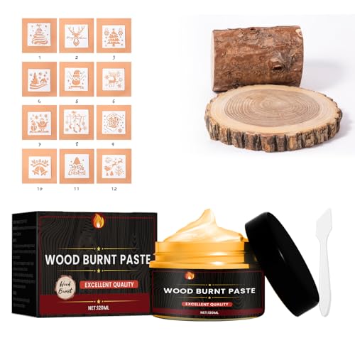 Kit De Gel Pour Brûlage Sur Bois, Pâte Pour Brûlage Sur Bois. Marqueurs De Brûlage Sur La Surface Du Bois Pour Le Bricolage, Le Dessin Et Le DIY. Personnalisez Votre Artisanat
