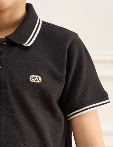 Image of Amazon Brand - Symbol Boys Cotton Rich Solid Polo Tshirt | Collar Tshirts | Half Sleeves | Plain-Regular Fit