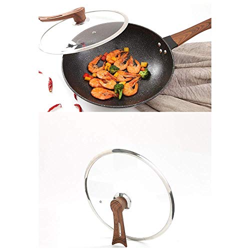 Wok antiadherente de piedra Maifan 32 cm con mango de baquelita miniatura 4