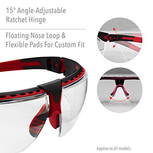 Honeywell Uvex Avatar Safety Glasses, Teal Frame with SCT-Reflect 50 Lens & Anti-Scratch Hardcoat (S2884) - image 4