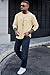 VOGSTART Man Faith Printed T Shirt Muscle Sport Sweatshirt Patterned Print Graphic Crewneck Long Sleeve Comfort Tee Shirt Beige M