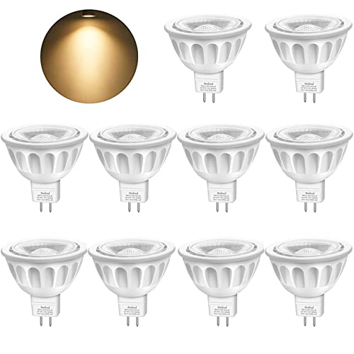 Boxlood LED GU 5.3 MR16 Spots Lampe 3000K Warm Weiß 5W Ersetzt 50W Halogenlampe 450lm, Nicht Dimmbar LED Strahler 12V 40° Abstrahlwinkel Longlife LED-Strahler Spots, 10er Pack thumbnail