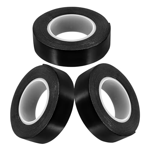 ULTECHNOVO Cinta Aislante Multifuncional de Caucho Negro 3 Rollos 19 Mm X 3 M Resistente a Alta Temperatura para Reparación y Sellado de Tuberías Eléctricas Interiores y Automotriz