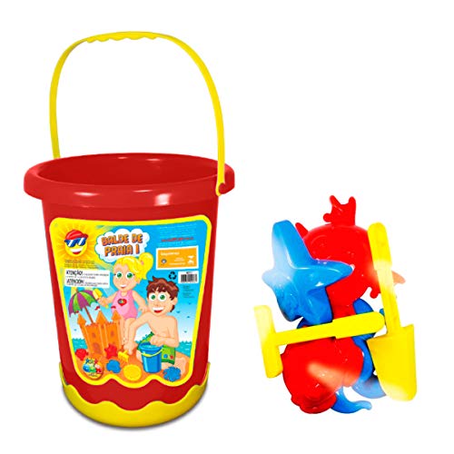 Baldinho de Praia com 7 Acessórios, GGB Plast