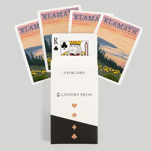Lantern Press Klamath, California, Juego de 52 Cartas Poker miniatura 6