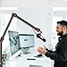 DImotliyor Overhead Camera Mount Desk Stand, 3-Section Flexible Detachable Articulating Arm with 1/4“ 3/8