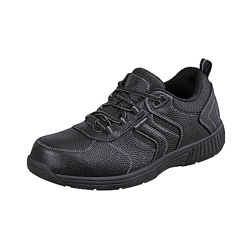 Orthofeet Men's Orthopedic Leather Pacific Palisades Waterproof Sneakers