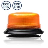 Bauartprüfung: ECE-R65, ECE-R10, notwendig zur Nutzung in Deutschland - Prüfnummern in der Lichthaube dauerhaft eingeprägt