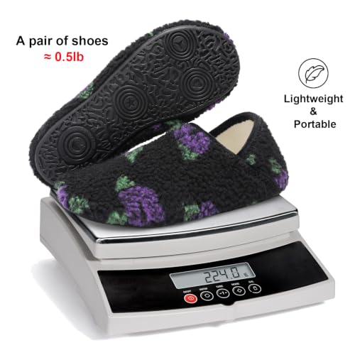 Image of Fires Womens Mens Slippers with Rubber Sole Soft-Lightweight House Slipper Socks Around House Shoes Non Slip Indoor /Outdoor