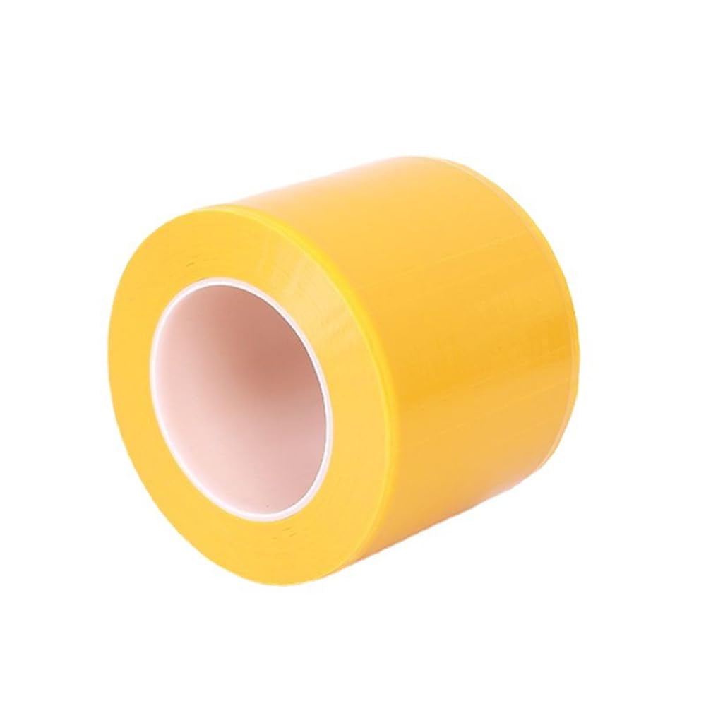 Yellow Barrier Film with Dispenser Box -4' x 6' Dental Barrier Film Roll and Dispenser Plastic Stand Holder,Acrylic Stand Holder for Tattoo Disposable Clear Barrier Film