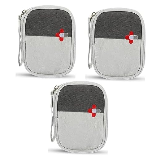 Healvian 3 Pecas De Mão Mochila De Primeiros Socorros Maleta Maquiagem Sacos De Armazenamento Com Zíper Bolsa Médica Tecido Oxford Viagem Amamentação