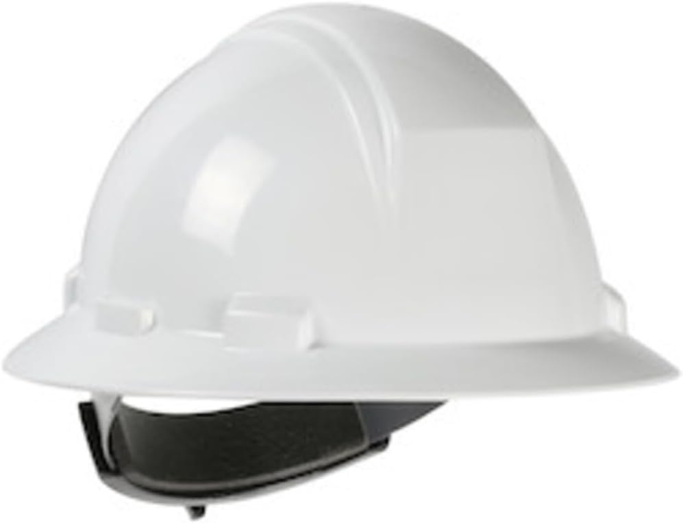 Dynamic Kilimanjaro Full Brim Hard Hat, HDPE Shell, Type 2, Class E, Foam Impact Liner, 4-Point Suspension, Wheel Ratchet Adjustment,
