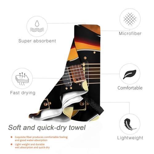 Serviette de plage séchage rapide en microfibre absorbante et compacte
