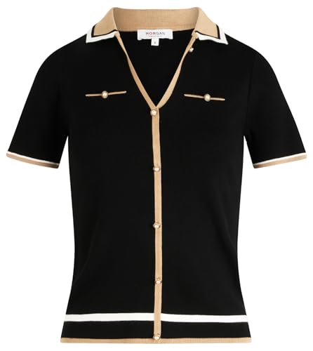 Pull col polo manches courtes femme - vue 9