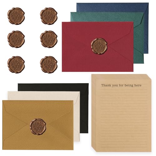 22 Pezzi Vintage Carta da Lettere con Busta, Set di