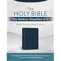 The Holy Bible: The Barbour Simplified KJV Bible Promise Book Edition [Navy Cross]