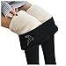 Bluelucon Pantaloni termici da donna, in pile, pantaloni termici, leggings sportivi, a vita alta, termici, pantaloni termici, molto caldi ed elastici