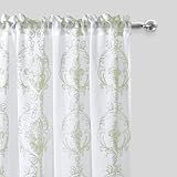 Material: Diese Voile-Vorhänge aus Kunstleinen sind aus chemikalienfreien, 99 % reißfesten und langlebigen Polyesterfasern gewebt. Leicht und weich, mit einem schönen Faltenwurf, unsere Vorhänge sind perfekt für jedes Wohnzimmer, Schlafzimmer, Familienzimmer, Esszimmer und Büro.