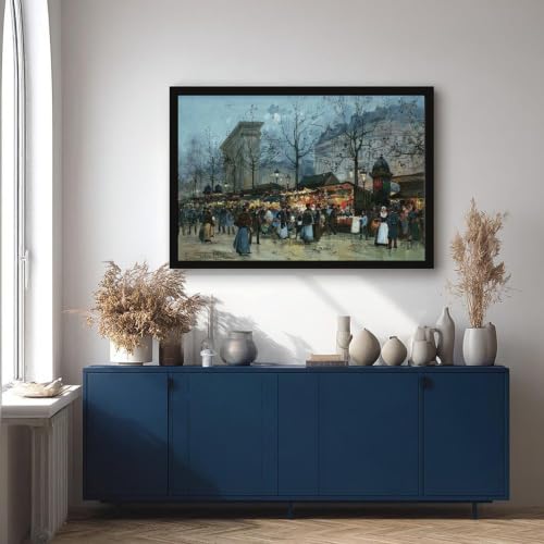 Baraques Foraines Eugene Galien-laloue poster impression sur toile tableau décoration murale