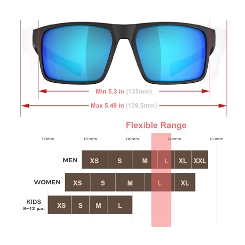 Image of Floating Polarized Fishing Sunglasses Saltwater Resistant Lenses That Coating Won't Peel Rub off