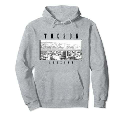 Tucson Arizona Vintage Skyline Sudadera con Capucha