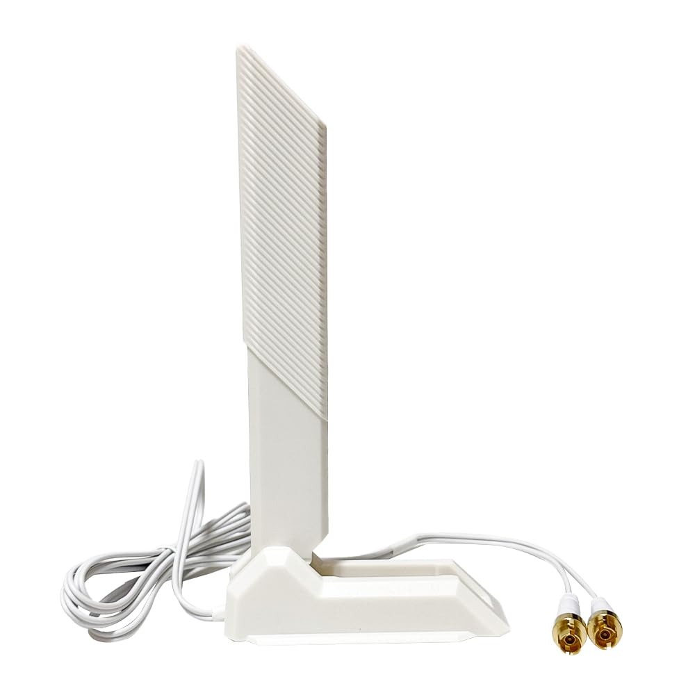 WiFi 7 Motherboard Magnetic Base Antenna with New Interface for PC Desktop Computer for Asus Gaming WiFi7 Motherboard(White)