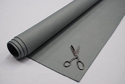 Feutre acrylique de 3 mm gris pour fabriquer ou rénover un tapis de poker