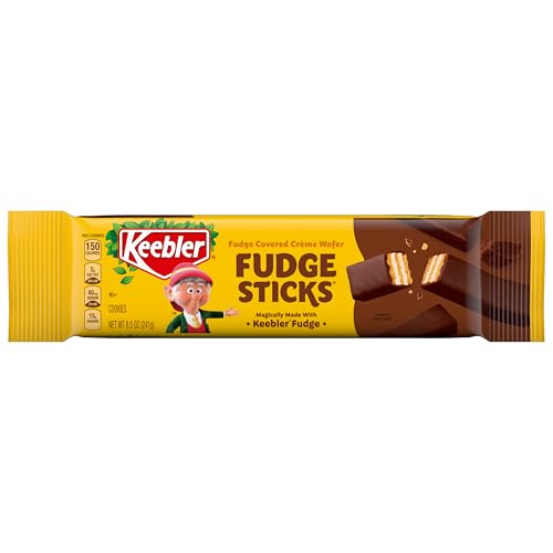 Keebler Fudge Sticks Wafer Cookies, Creme...