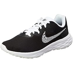 NIKE W Revolution 6 NN PRM, Sneaker Mujer, Black White, 38 EU