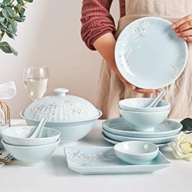 Elevate Your Dining Experience: Buy the Exquisite Cherry Blossom 18-Piece Porcelain Dinnerware Set Today – generic