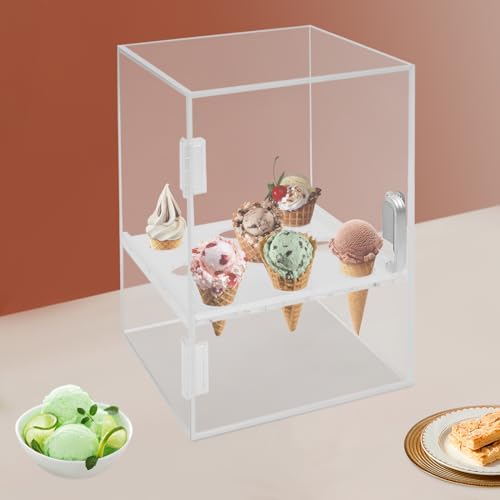 Présentoir à cornets de glace acrylique 9 trous pour buffet traiteur