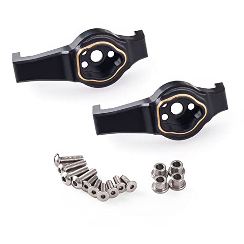 kingsea 2Pcs Brass Caster Blocks Portal Drive C Hub Carrier for 1/10 RC Car Traxxas TRX4 TRX6